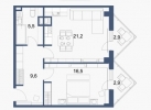 Продажа, Двухкомнатная квартира, Голубое, ул.Сургутский проезд, д.1, к.1 по цене 7 499 999 руб - фото 1 - фото 2 - фото 3