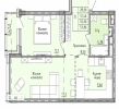 Продажа, Двухкомнатная квартира, Голубое, ул.Парковый бульвар, д.5 по цене 7 480 000 руб - фото 1 - фото 3