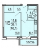 Продажа, Однокомнатная квартира, Солнечногорск, ул.Банковская, д.9, м.Речной вокзал по цене 3 500 000 руб - фото 1 - фото 2