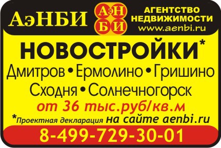Дмитров новостройки АэНБИ